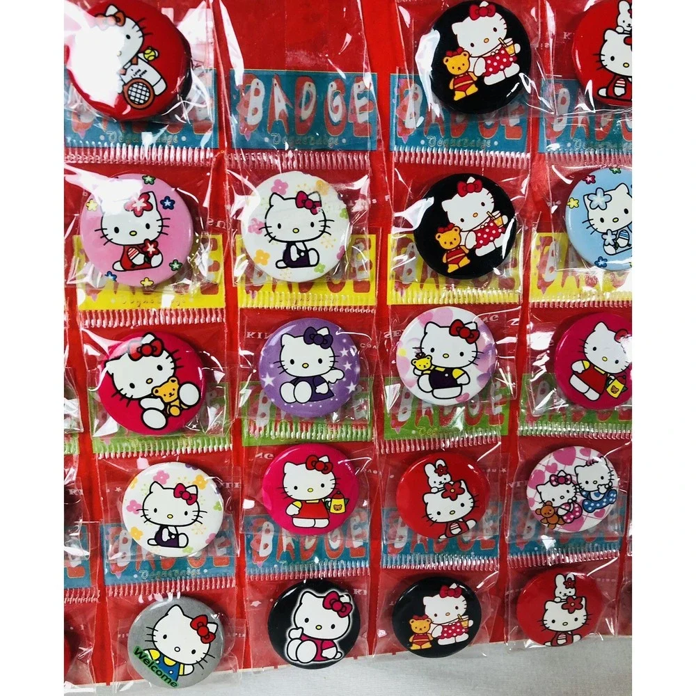 Lot of 10 Hello Kitty Metal Badge Pin Back 1